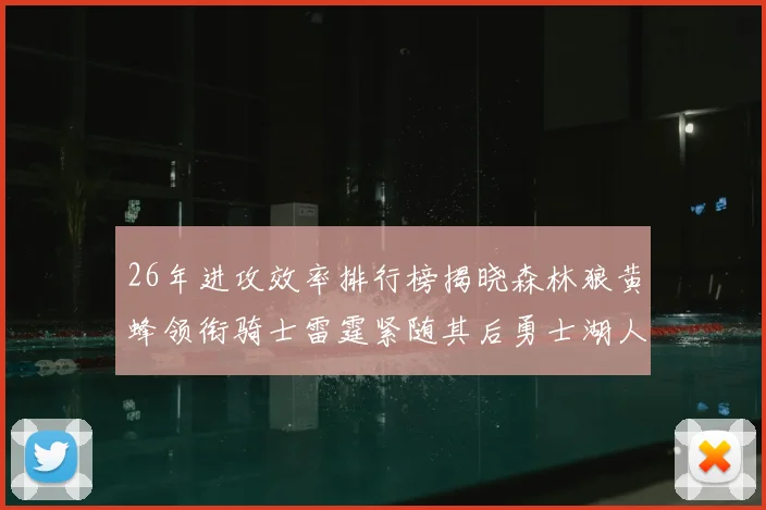 26年进攻效率排行榜揭晓森林狼黄蜂领衔骑士雷霆紧随其后勇士湖人表现平平