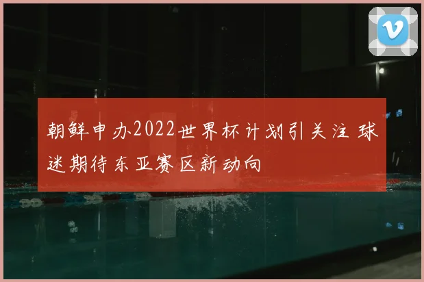 朝鲜申办2022世界杯计划引关注 球迷期待东亚赛区新动向