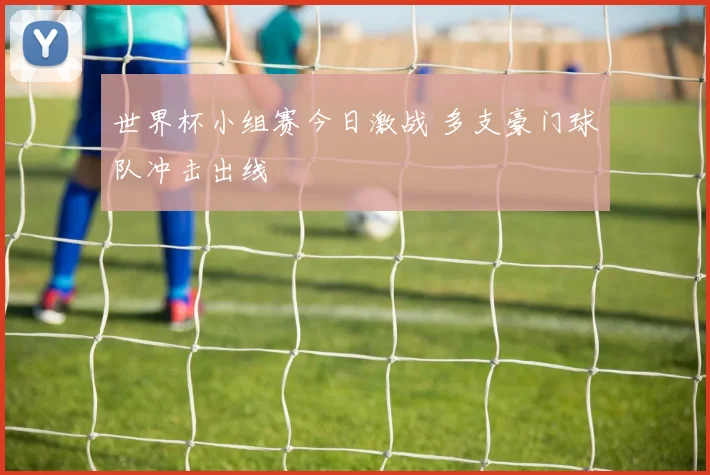 世界杯小组赛今日激战 多支豪门球队冲击出线